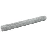 vidaXL Žična mreža za ograjo pocinkano jeklo 10x1,5 m srebrna | Shoptok.si