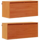  Ormar za Zid s policom Zidne 2 pcs Vosak smeđa 80 x 30 x 35 cm | shoptok.hr