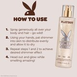 Playboy Your Skin pršilo za telo z bleščicami za ženske 250 ml | Shoptok.si