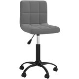Maison Chic Vrtljiv Jedilni stoli - Vzorci stoli temno siv žamet A1769, (22031269) | Shoptok.si