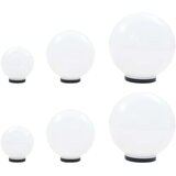 vidaXL 6-dijelni set LED kuglastih svjetiljki 20/30/40 cm PMMA | shoptok.hr