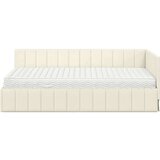  Kutni okvir kreveta s madracem Krema 100 x 200 cm Baršun | shoptok.hr