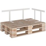  Naslonjalo za kavč iz palet belo 110 cm železno, (20707686) | Shoptok.si