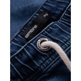Ombre Men's shorts with elastic waistband and wash effect - blue | Shoptok.si