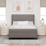 Box Spring postelja z vzmetnico taupe 140x190 cm tkanina, (22050331) | Shoptok.si