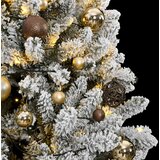  Umjetno božićno drvce 300 LED sa šarkama i kuglicama 240 cm | shoptok.hr