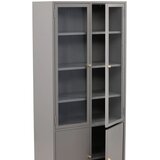 Venture Home vitrina Bakal 41 × 190 × 80 cm, svijetlosiva | shoptok.hr