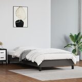 vidaXL Posteljni okvir siv 90x190 cm umetno usnje Cene