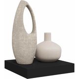  Plutajuća zidna polica crna 23 x 23,5 x 3,8 cm MDF | Eponuda.com