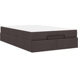  Krevetna konstrukcija Tamno smeđa 120 x 190 cm tkanina | shoptok.hr