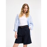 Reserved Kratke hlače s remenom - mornarsko plava | shoptok.hr