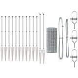 Euro Ograda s 7 Šiljaka 0.8x10 m Cinkani Čelik | shoptok.hr