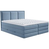 MID.YOU POSTELJA BOXSPRING 180 cm x 220 cm , tekstil modra | Shoptok.si