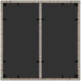  Vrtni stol sa staklenom pločom sivi 90x90x75 cm od poliratana | shoptok.hr