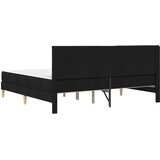  Okvir kreveta s madracem s uzglavljem Crna 180 x 200 cm tkanina | shoptok.hr
