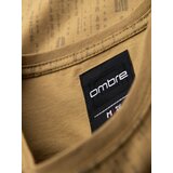 Ombre Printed cotton T-shirt with round neckline - dark olive | Shoptok.si