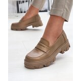 Resti Women's light brown moccasins on a solid sole Desika - Footwear | ePonuda.com