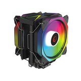 CPU hladnjak RAMPAGE OCTAGON C60 Black 57CFM 1800RPM 2x12cm ARGB AM5/LGA1700 Compatible Air Cooled Fan | Eponuda.ba