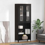  Highboard Crni hrast 69,5 x 34 x 180 cm Konstruirano drvo | shoptok.hr