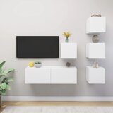  5-dijelni set TV ormarića bijeli od konstruiranog drva | shoptok.hr