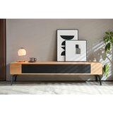 Livetastic nizka omarica naravne barve, črna | Shoptok.si