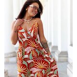 UR/CEO Orange patterned maxi dress Muzio | shoptok.hr