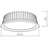  APLED - LED ugradna RONDO WOODLINE LED/18W/230V 3000K prečnik 26 cm masivni hrast | Eponuda.com