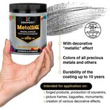 MetalliK kompozitna metalik akrilna boja 500g | Various Shades