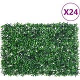 vidaXL Ograja iz umetnega grmovja 24 kosov zelena 40x60 cm, (21827480) Cene