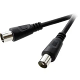 Antenski priključni kabel SpeaKa Professional\, [1x antenski vtikač 75 - 1x antenska vtičnica 75]\, 15 m\, 75 dB\, č, (20432226)