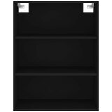  Visoka komoda crni 69,5x34x180 cm konstruirano drvo | shoptok.hr