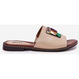 Boto Women's Flat Sandals With Decoration Gold Clelione | Shoptok.si