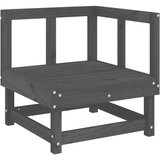  6-dijelna vrtna garnitura siva od masivne borovine | shoptok.hr