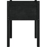  Vrtna sadilica crna 50 x 50 x 70 cm od masivne borovine | shoptok.hr