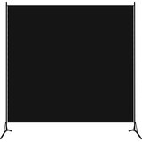 Sobna pregrada crna 175 x 180 cm od tkanine | shoptok.hr