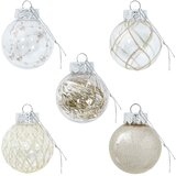  Set božićnih kuglica 30 kom. Šampanjca Ø 6 cm PET | shoptok.hr