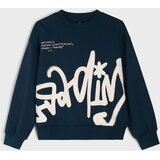 Sinsay Loose crewneck majica s printom | shoptok.hr