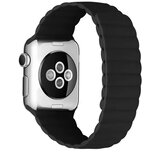  Silikonska narukvica za Apple Watch sa magnetom crno zuta 38/40mm | Eponuda.com