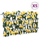  Proširiva rešetka umjetnog bršljana 5 kom 5 kom žuta 180x30cm | shoptok.hr