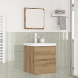  Set namještaja za kupaonicu 2 pcs Umjetnički hrast i bijela | shoptok.hr