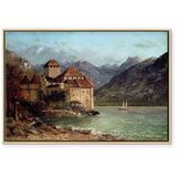  Slika - Gustave Courbet -Chillon Castle 90x60 U prirodnom drvenom okviru | shoptok.hr