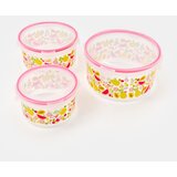 Sinsay Set posuda za hranu s poklopcem i motivom voća 3 pack | shoptok.hr