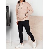 DStreet Bluza męska z nadrukiem beżowa | shoptok.hr
