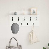  Vješalica za kapute na zidu s policom Bijelo 80 x 40 x 12 cm | shoptok.hr