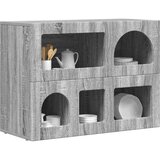  Strani šal Siva Sonoma 80,5 x 35 x 59 cm Konstruiran les, (5000107621) | Shoptok.si