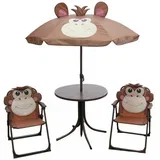 Dječji set majmun sunčobran fi 105cm, fi 50cm, 2x stolica