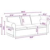 SOFA Tamno siva 215 x 82 x 80 cm tkanina | shoptok.hr