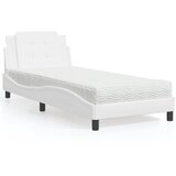 The Living Store Postelja z vzmetnico bela 90x190 cm umetno usnje - Postelja, (21608130) | Shoptok.si