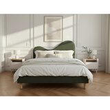 Bobochic Paris Zeleni podstavljeni tapecirani bračni krevet s podnicom 180x200 cm Celina – | shoptok.hr