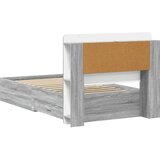  Okvir kreveta s pohranom s uzglavljem Siva Sonoma 80 x 200 cm | shoptok.hr